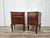 An elegant pair of Italian Art Deco-style nightstands dating back to the 1950s, featuring soft, refined lines that combine...
