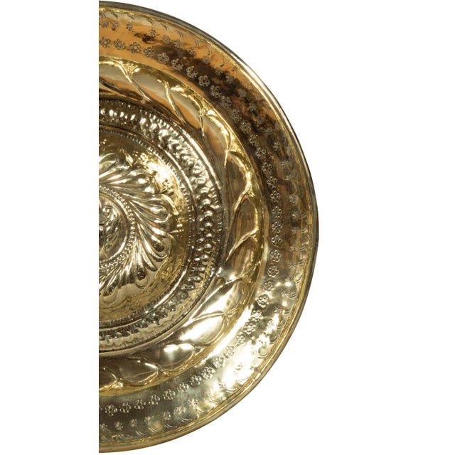 Early 18th Century Flemish Brass Alms Plate For Sale - Image 5 of 9