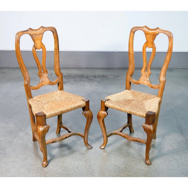 Tuscan Dining Chairs in Walnut, 1800s, Set of 6 For Sale - Image 9 of 11