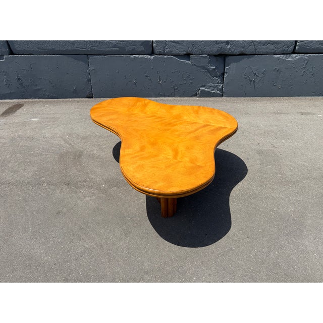 Large Rattan Biomorphic Coffee Table, Usa 1950 For Sale - Image 15 of 17