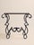 1960s The Vintage Granite Iron Scroll Console Table For Sale - Image 5 of 10