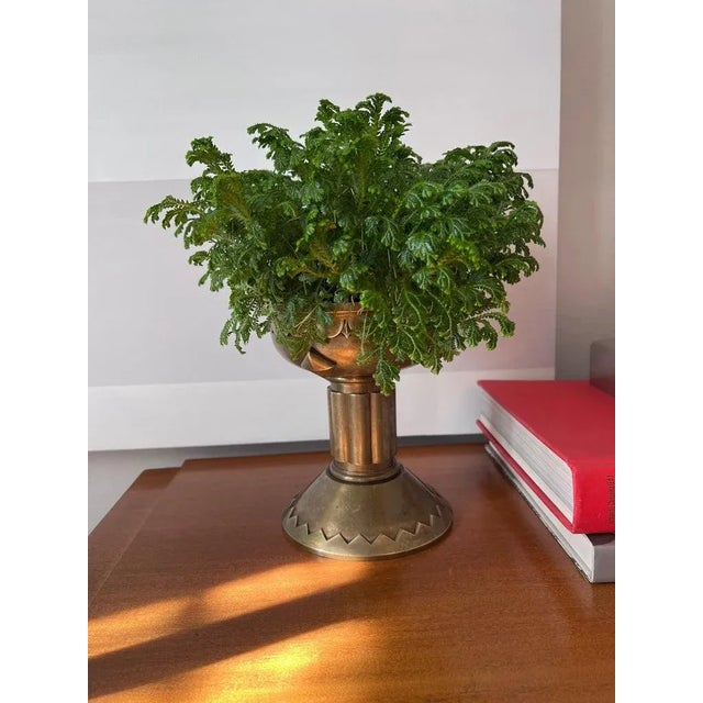 Solid Brass French Architectural Element or Planter Jardinières For Sale - Image 9 of 13