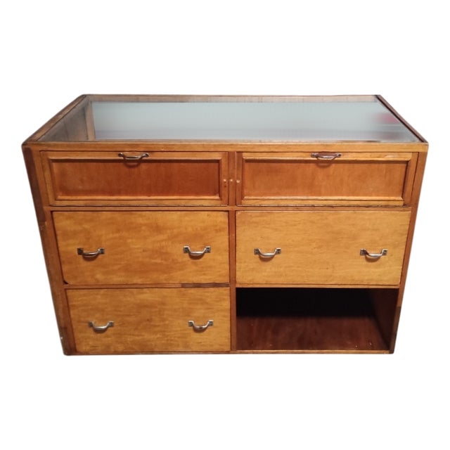 Vintage Jewelry Display Cabinet For Sale