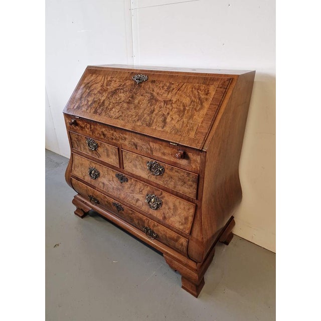 Brown Antique Secretary, Germany, 1860s For Sale - Image 8 of 13