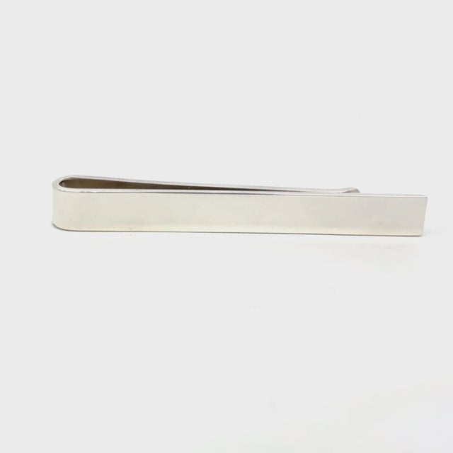 Late 20th Century Tiffany & Mens Tie Clip Sterling Silver 6 Grams Estate For Sale - Image 5 of 12