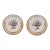 Pair of 18th Century Delft Polychrome Plates For Sale