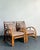 Vintage Rattan Lounge Chairs in Alan Campbell “Zigzag” for Quadrille - A Pair For Sale - Image 13 of 15