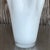 White Vintage Pleated White Glass Vase For Sale - Image 8 of 11
