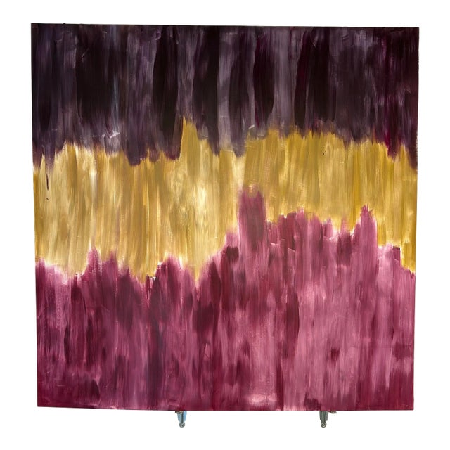 Abstract Acrylic Studio Painting by Erik Sulander on Wood Panel For Sale