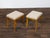 Biedermeier Pair of Biedermeier Period 19th Century Walnut Stools with Carved Gilt Lion Paws For Sale - Image 3 of 10
