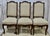 French Louis XV Dining Side Chairs Upholstered in Belgian Linen Chenille -Set of 6. The frames were hand carved in France.