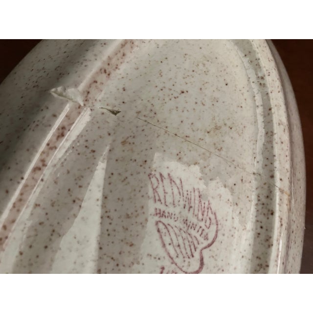 1950s 1950s Red Wing Futura "Golden Viking" Divided Relish Tray For Sale - Image 5 of 5