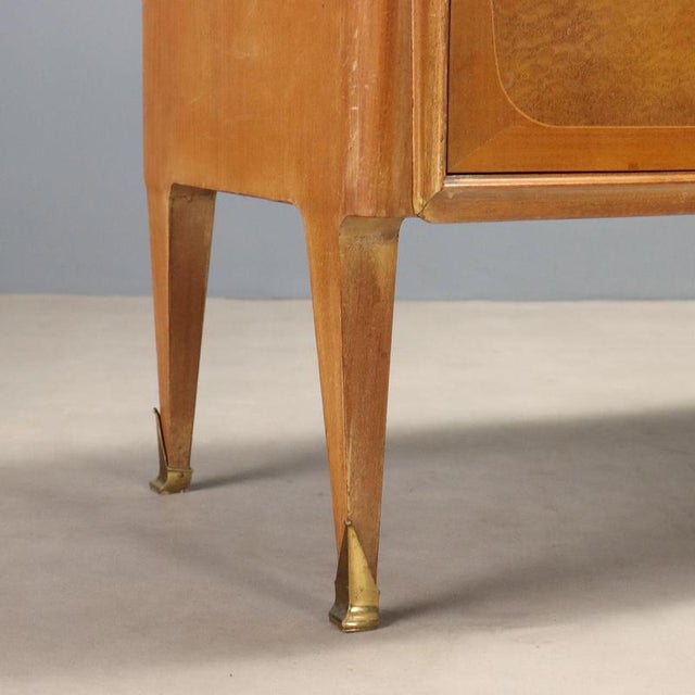 Wood Vintage Chest of Drawers in Mahogany and Burl, 1960s For Sale - Image 7 of 10