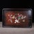 A charming Chinese rectangular tray or display stand, likely made of rosewood (Hongmu). The tray features rounded corners...