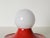Red Light Ball Wall Lamps in Glass and Metal by Castiglioni for Flos, Italy, 1970s, Set of 2 For Sale - Image 6 of 13