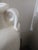 1990s Large Italian White Vase With Scroll-Style Handles For Sale - Image 4 of 7