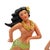 1950s Mid 20th Century Hawaiian Hand Painted Hula Girl & Surfer Male Ceramic Statue, Pair For Sale - Image 5 of 6