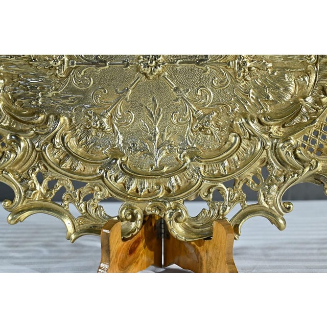 Rocaille Style Bronze Center Table Tray For Sale - Image 10 of 15