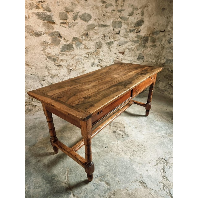 Antique Louis Philippe Dining Table with Walnut Top, 1800s For Sale - Image 16 of 18