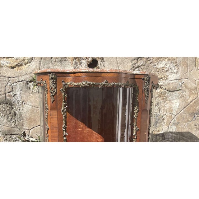 French Louis XV Style Display Case, 19th Century For Sale - Image 6 of 8