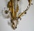 Early 20th Century Banci Gilt & Silvered Bronze Sconces, Italian With Rock Crystal Floral Motif Design -Pair For Sale - Image 16 of 18