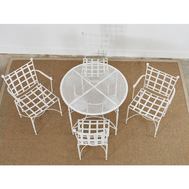 Salterini Set of Four Mario Papperzini for Salterini Garden Dining Chairs, Attributed For Sale - Image 4 of 13