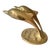 Mid-Century Brass Dolphins Leaping For Sale