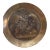 Vintage Solid Brass Korean Wall Plaque For Sale