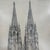 Black Antique German Paul Geissler Signed Original Etching Cologne Cathedral C. 1920 For Sale - Image 8 of 12