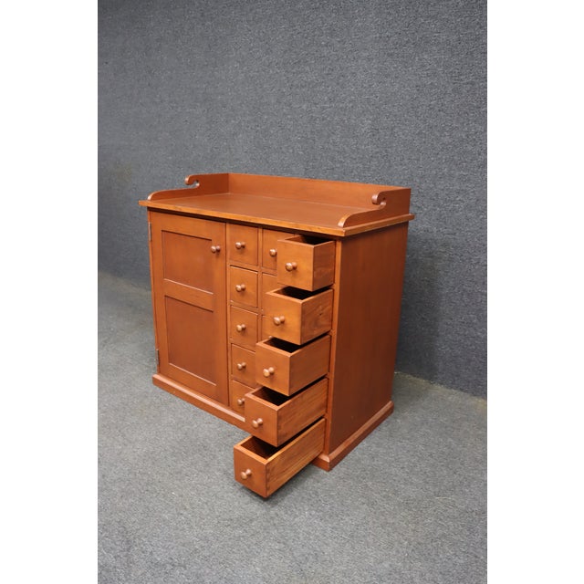 Bench-Made Solid Cherry Apothecary Cabinet For Sale - Image 9 of 14