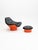 Set of Rodica Lounge Chair and Ottoman by Mario Brunu for Comfort, Italy, 1960s For Sale - Image 3 of 10