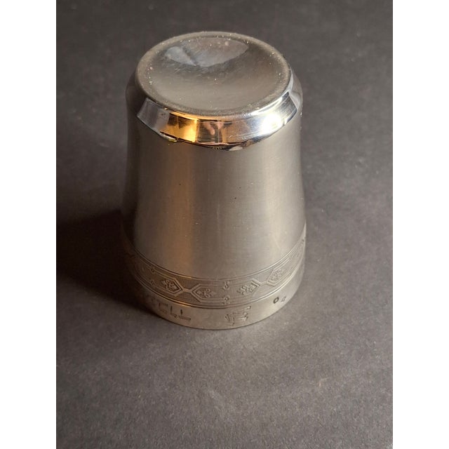 Antique 19th C. French Solid Silver Kiddush Cup, Ornate Engraved "Gerard", High Purity 950 For Sale - Image 16 of 18