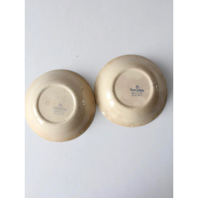 1940s Homer Laughlin Blue Willow Bowls - Set of 2 For Sale - Image 10 of 13