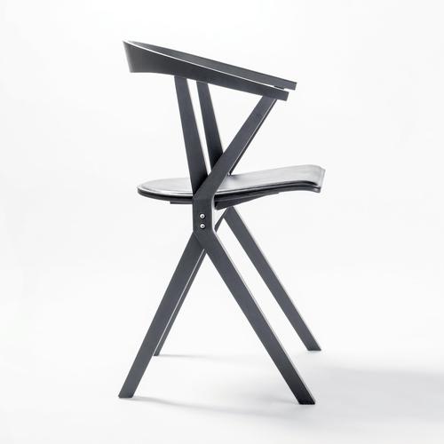 Grcic B Chair in Black Leather by Konstantin for BD Barcelona For Sale - Image 3 of 11