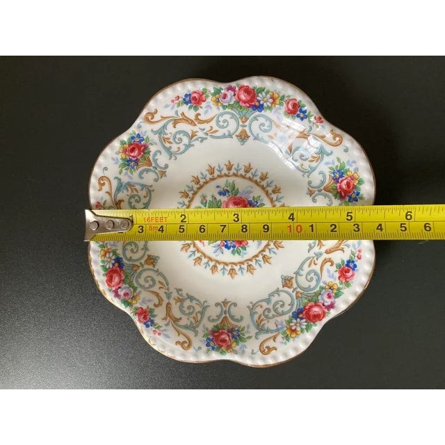 Early 20th Century English Red Roses Porcelain Jewelry Dish For Sale - Image 9 of 18