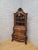 Victorian Antique Dutch Walnut Inlaid Marquetry Corner Display Cabinet For Sale - Image 3 of 11