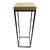 Wood Top Pedestal With Iron Base For Sale
