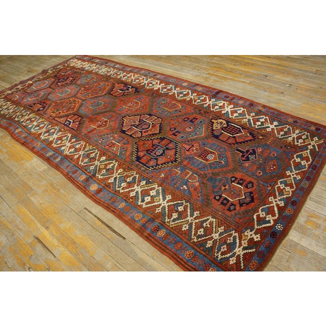 19th Century W. Persian Kurdish Carpet ( 5'' x 10'6'' - 152 x 320 ) For Sale In New York - Image 6 of 12