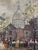 Textile Mid-Century French Montmartre and Sacré-Cœur Oil Painting Signed v. Lebot For Sale - Image 7 of 9