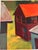 1990s Contemporary Landscape Painting in Oil Paint Stick on Gessoed Paper, "Buildings" by Teresa DiMarco For Sale - Image 5 of 5