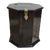 South East Asian Octogonal Hardwood Brass Hinged Storage Side Table Cabinet For Sale