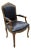 Vintage Chateau d'Ax Louis XV Style Bergère Arm Chair For Sale