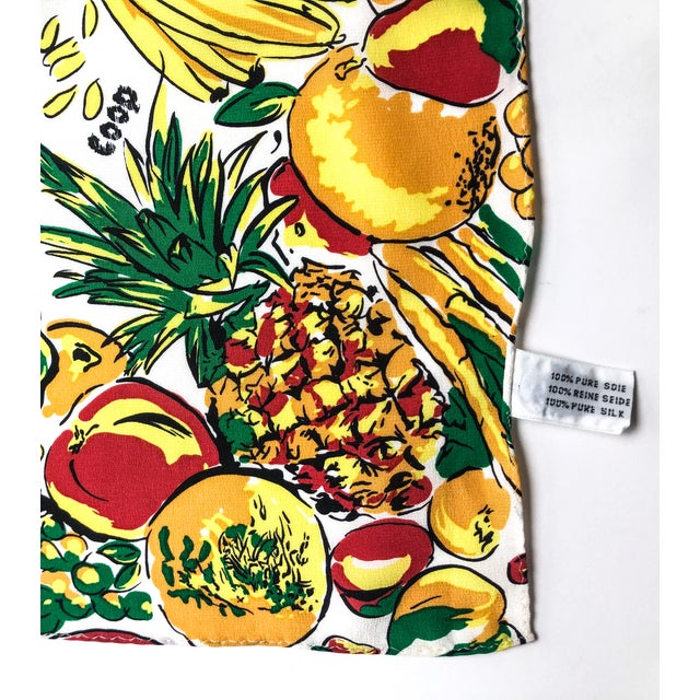 Pure Silk Coop Vintage Scarf With Wall Hanging Scarf Holder For Sale - Image 10 of 11