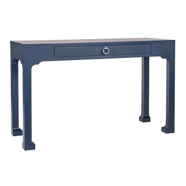 Transitional Redford House Morris Console - Navy For Sale - Image 3 of 3