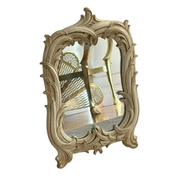 Serge Roche Vintage Serge Roche Style Small Wall Mirror For Sale - Image 4 of 7