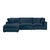 Boho Chic Cali Navy Performance Fabric Modular 4 Piece Sectional For Sale - Image 3 of 8