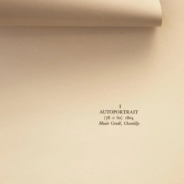 1951 After Jean-Auguste-Dominique Ingres "Self-Portrait", First Edition Parisian Photogravure For Sale - Image 4 of 8