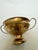 Late 20th Century Vintage Gilt Finish Trophy Urns – Pair With Aged Patina For Sale - Image 5 of 10