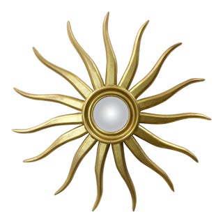 Vintage Mexican sunburst mirror Mexico, ca. 1960 For Sale