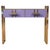 Modern Italian console table in purple Murano glass and brass, handcrafted to order. The solid wood frame is covered in...